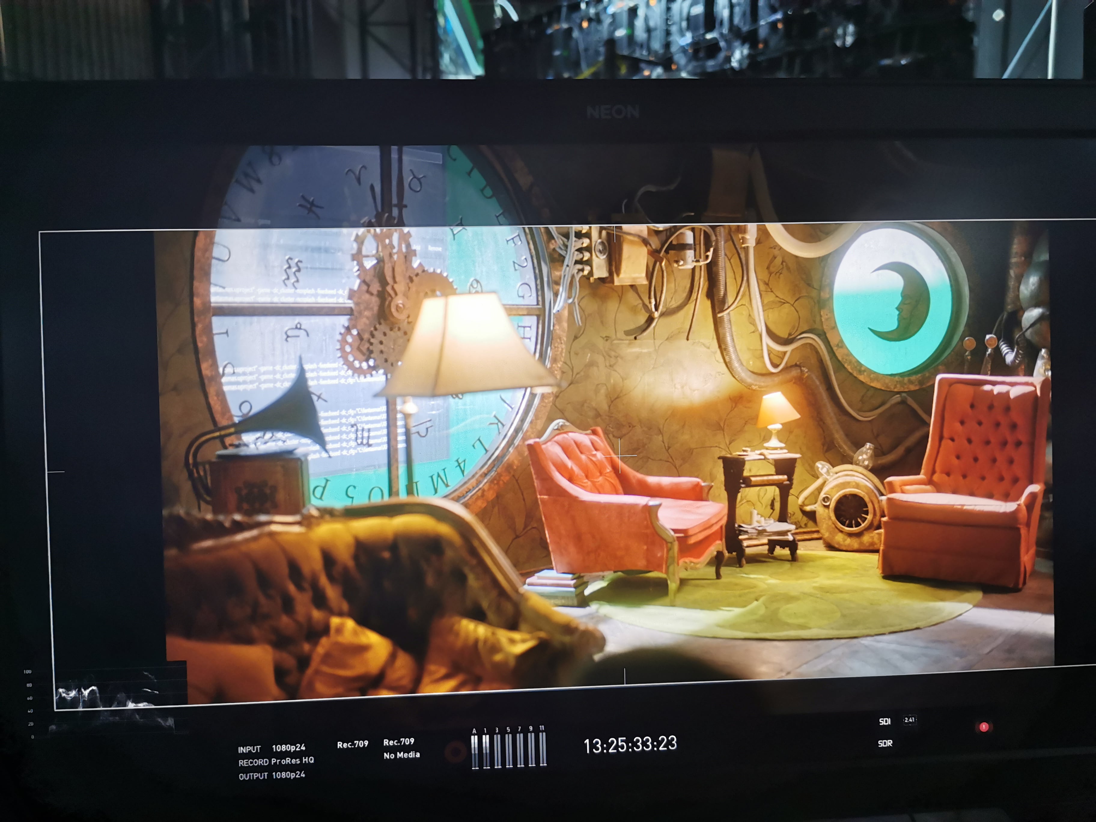 Fantasmas virtual production LED wall setup