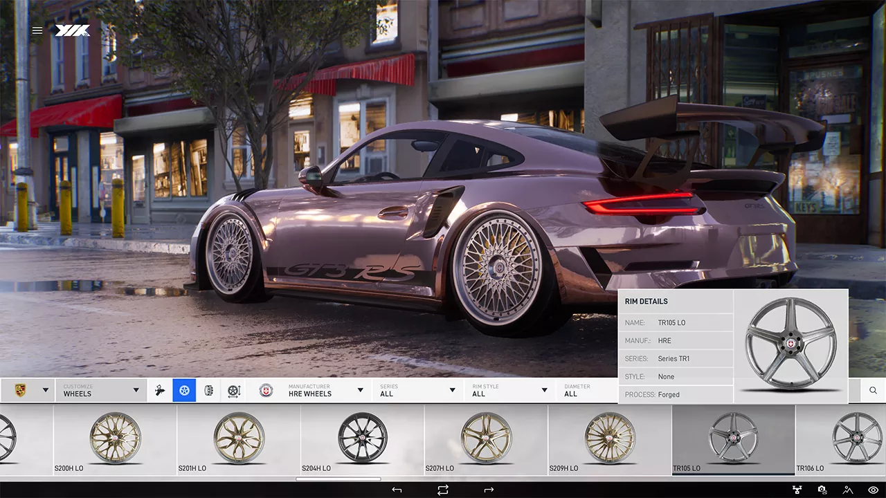 Zeno X automotive configurator screenshot